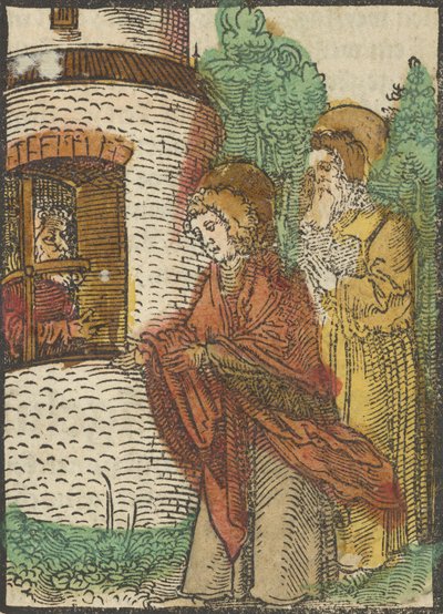 utca János a börtönben, a Das Plenaryból, 1517 alkotó: Hans Schäufelein the Elder