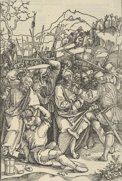 Krisztus letartóztatása, Urunk Jézus Krisztus szenvedésének tükréből, 1507 alkotó: Hans Schäufelein the Elder