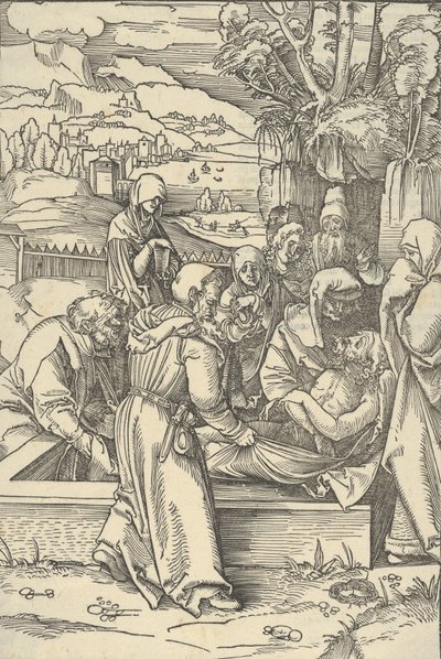 A síremlék Urunk Jézus Krisztus szenvedésének tükréből, 1507. alkotó: Hans Schäufelein the Elder