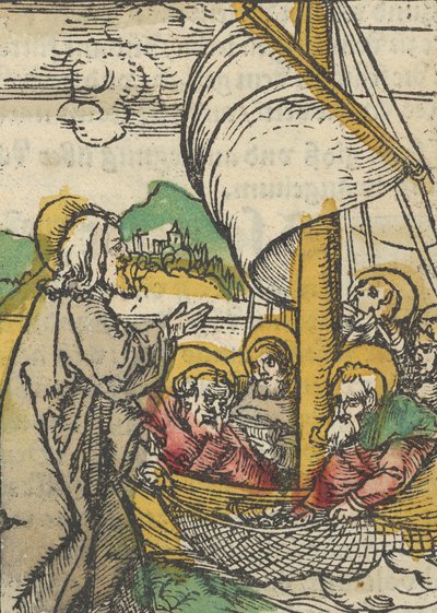 Szent Péter második halvázlata, a Das Plenariumból, 1517. alkotó: Hans Schäufelein the Elder