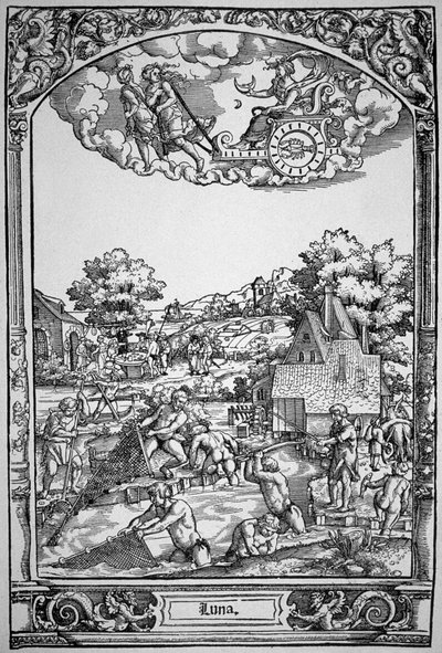 A Hold (fametszet) alkotó: Hans Sebald (School of) Beham