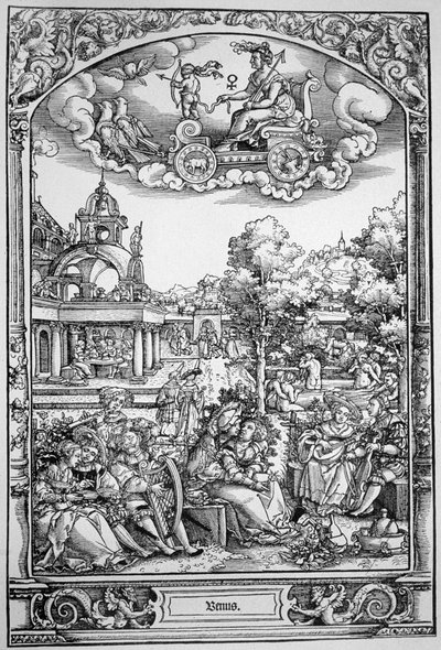 Vénusz (fametszet) alkotó: Hans Sebald (School of) Beham