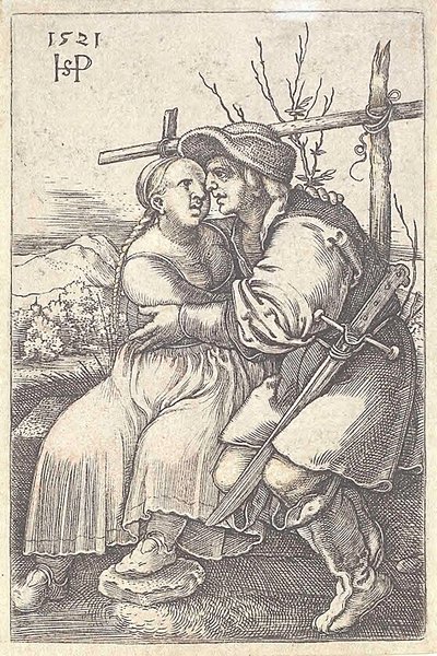 Farmer és szeretője alkotó: Hans Sebald Beham