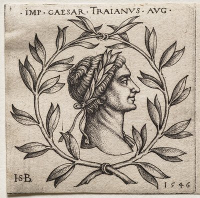 Traianus császár mellszobra alkotó: Hans Sebald Beham