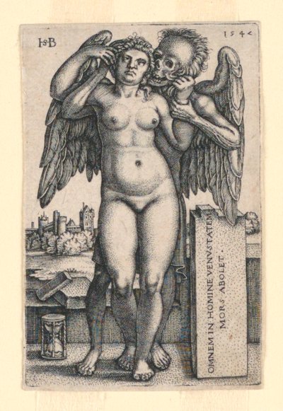 Halál és az álló meztelen nő alkotó: Hans Sebald Beham