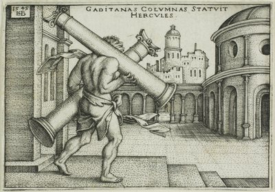 Herkules és a gázai oszlopok alkotó: Hans Sebald Beham