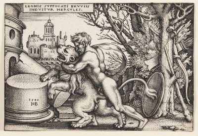 Herkules és a Nemeai Oroszlán alkotó: Hans Sebald Beham