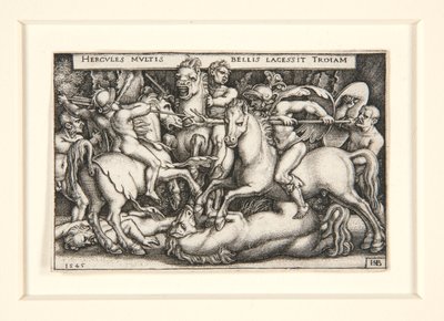 Herkules legyőzi a trójaiakat alkotó: Hans Sebald Beham