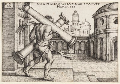 Herkules Herkules oszlopaival alkotó: Hans Sebald Beham