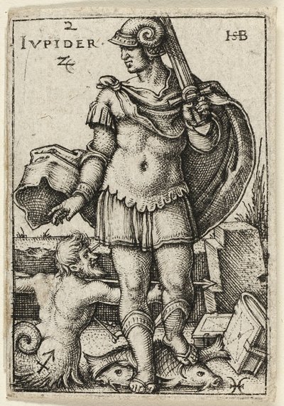 Jupiter, második lemez A hét bolygó a zodiákusokkal című könyvből alkotó: Hans Sebald Beham