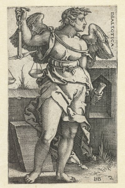 Logika (dialektika) (cím az objektumon) Seven Liberal Arts (sorozat címe) alkotó: Hans Sebald Beham