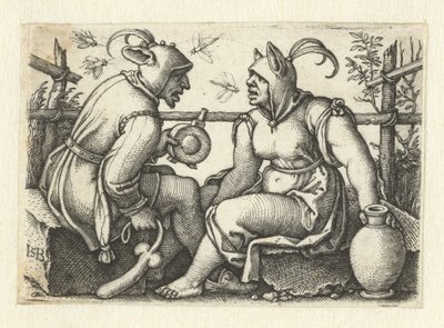 Jester fallosz és női nar alkotó: Hans Sebald Beham
