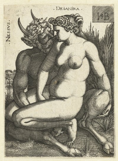 Nessus en Deïnira Nessvs Deianira (cím az objektumon) alkotó: Hans Sebald Beham