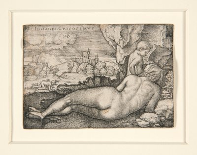 Aranyszájú Szent János vezeklése alkotó: Hans Sebald Beham