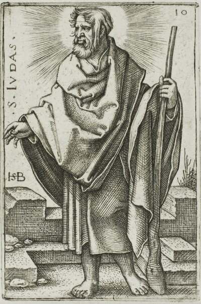 St. Jude, 10. tábla a Tizenkét apostolból alkotó: Hans Sebald Beham
