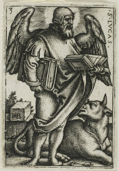 Szent Lukács, a Négy evangélistából alkotó: Hans Sebald Beham