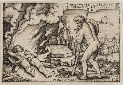 Herkules halála, Herkules munkáiból alkotó: Hans Sebald Beham