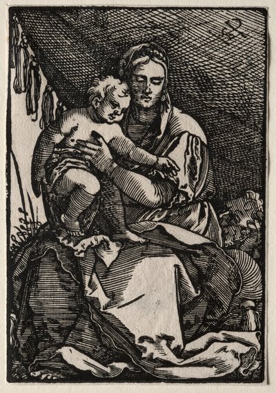 A Szent Család egy sátor alatt alkotó: Hans Sebald Beham