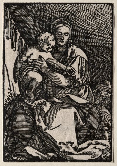 A Szent Család egy sátor alatt. alkotó: Hans Sebald Beham