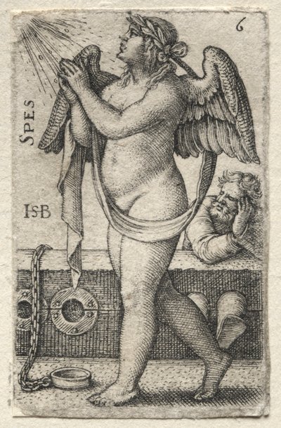 Isten ismerete és a hét fő erény: Remény - Spes. alkotó: Hans Sebald Beham