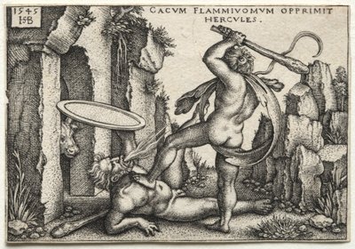 Herkules megöli az óriás Kakuszt alkotó: Hans Sebald Beham