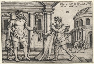 Herkules munkái: Herkules kapja a Nessus vérrel átitatott ruhát alkotó: Hans Sebald Beham