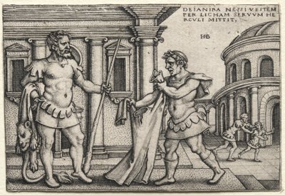 Herkules a Nessuss vérével átitatott ruhát kapja, 1542. alkotó: Hans Sebald Beham