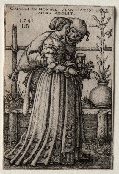 A Bolondnak álcázott Halál Asszonya, 1541. alkotó: Hans Sebald Beham