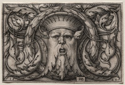 A maszk, 1543. alkotó: Hans Sebald Beham