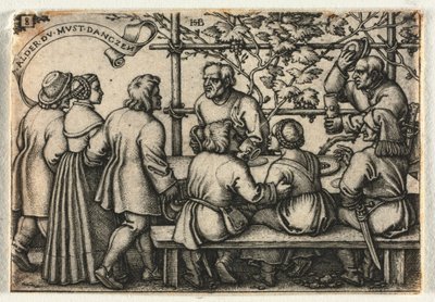 A parasztlakodalom avagy a tizenkét hónap: 1546. 8. sz. alkotó: Hans Sebald Beham