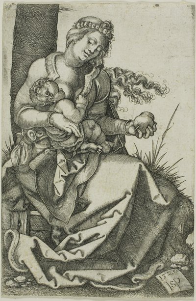 Szűz a körtével alkotó: Hans Sebald Beham
