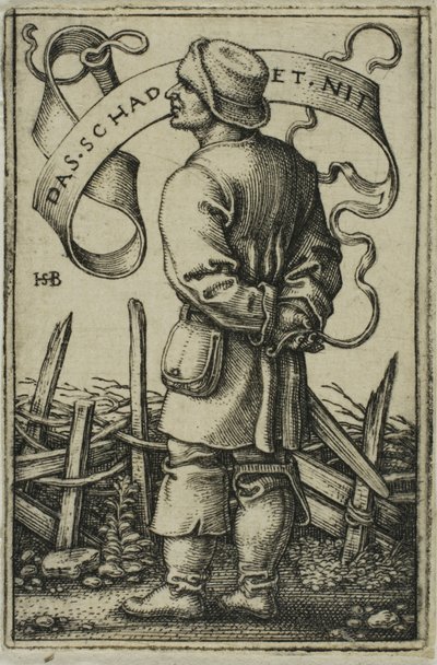 Az időjárás-paraszt "Nem fáj" alkotó: Hans Sebald Beham