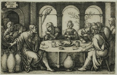 A kánai esküvő alkotó: Hans Sebald Beham