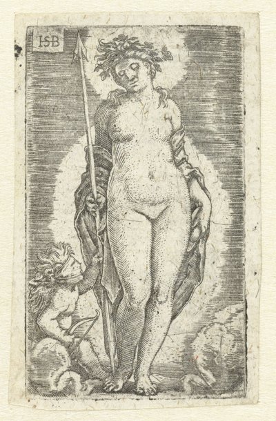 Vénusz Ámorban alkotó: Hans Sebald Beham