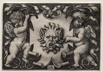 Vignette au Mascaron, 1544. alkotó: Hans Sebald Beham