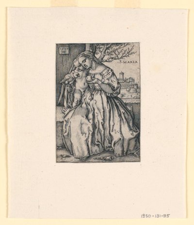 Szűz és gyermek papagájjal alkotó: Hans Sebald Beham