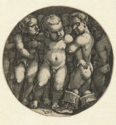 Hét meztelen kisfiú alkotó: Hans Sebald Beham