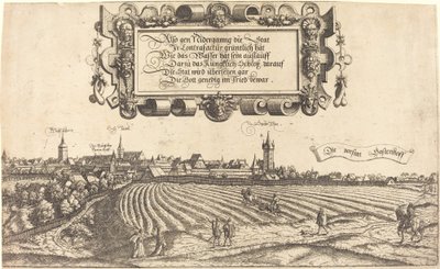 Nürnberg kilátása nyugat felől [jobb oldali rész], 1552. alkotó: Hans Sebald Lautensack