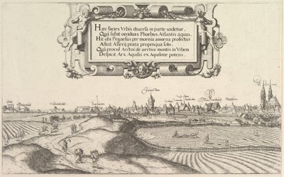 Nürnbergi kilátás, keletre, bal oldali tábla, 1552. alkotó: Hans Sebald Lautensack