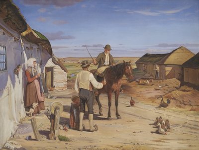 Egy idegen, aki utat kér a mórok farmján alkotó: Hans Smidth