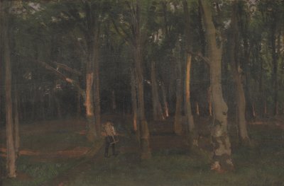 Erdő naplementekor alkotó: Hans Smidth