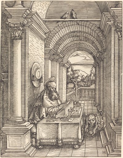 Szent Jeromos írás alkotó: Hans Springinklee