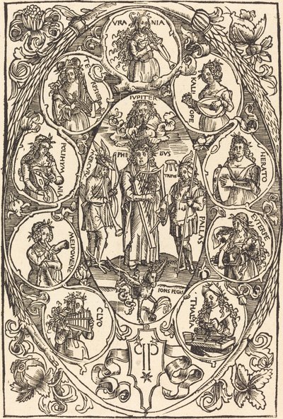 Apollo és a múzsák alkotó: Hans Süss von Kulmbach