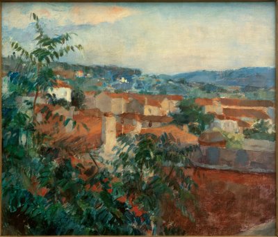 St. Tropez közelében fekvő táj alkotó: Hans Sutter
