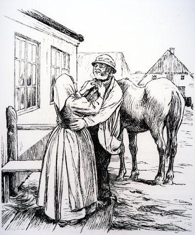 Illusztráció Hans Christian Andersen „Amit az öreg csinál mindig helyes” című könyvéből alkotó: Hans Tegner
