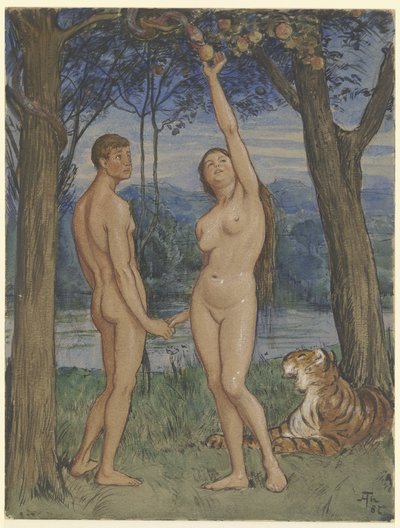 Ádám és Éva alkotó: Hans Thoma