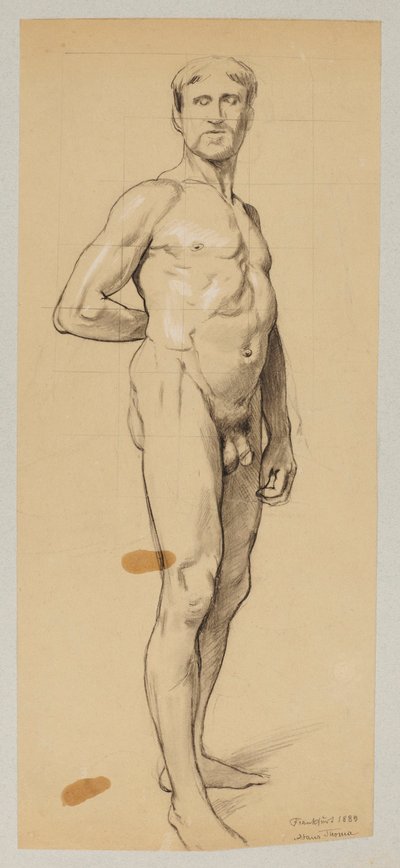 Férfi akt alkotó: Hans Thoma