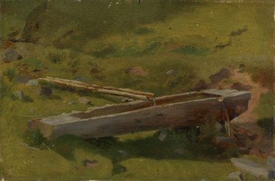 Fatörzs itatóvályúként alkotó: Hans Thoma