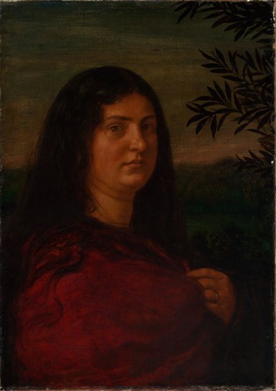 Cella Thoma asszony portréja alkotó: Hans Thoma