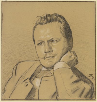Otto Julius Bierbaum portréja alkotó: Hans Thoma